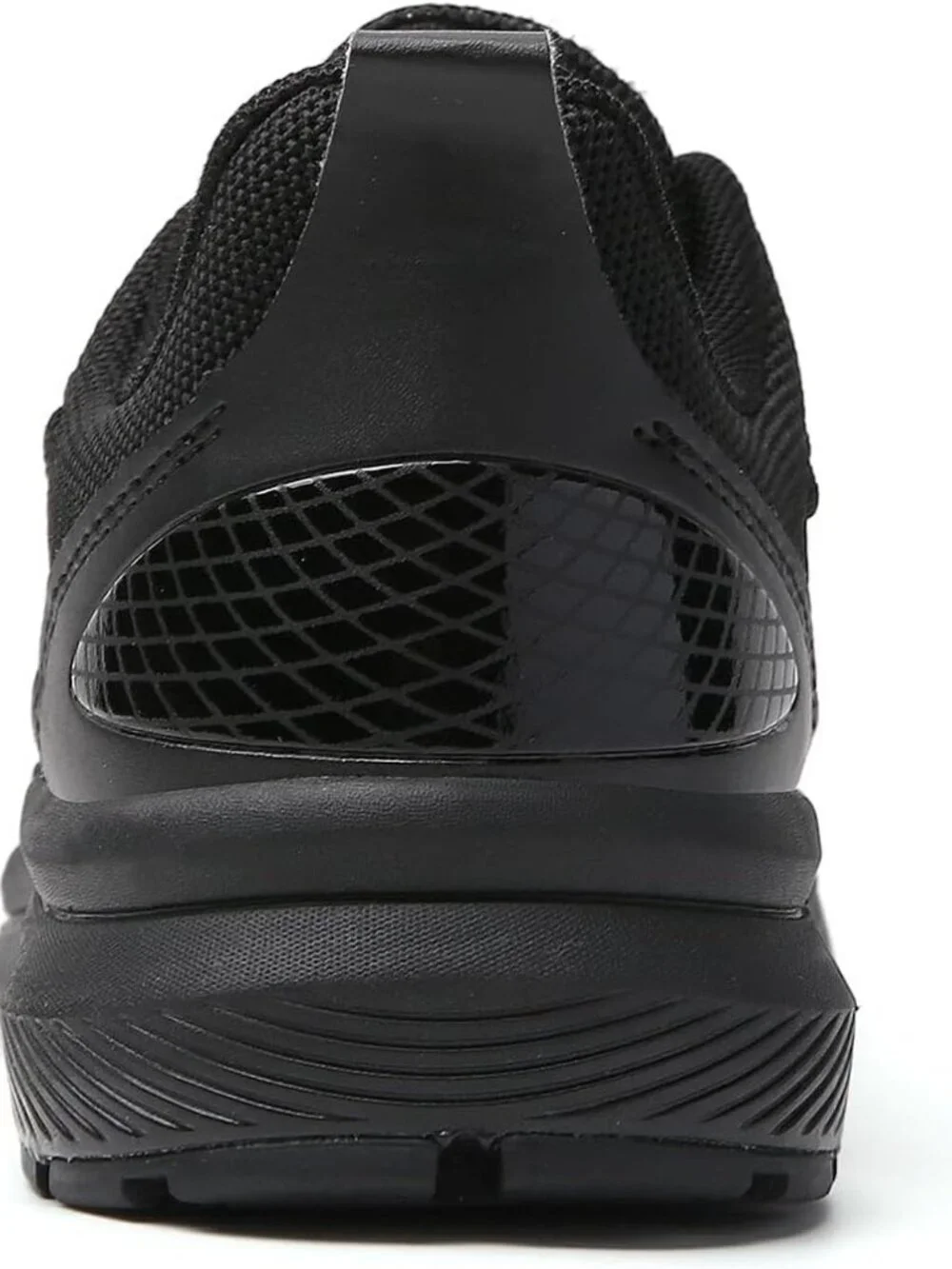 Women's All Black Mesh Sneakers Athletic Running Walking Shoes Lace-up